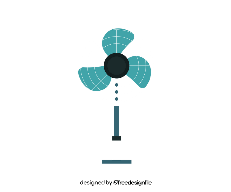 Household electric floor fan clipart