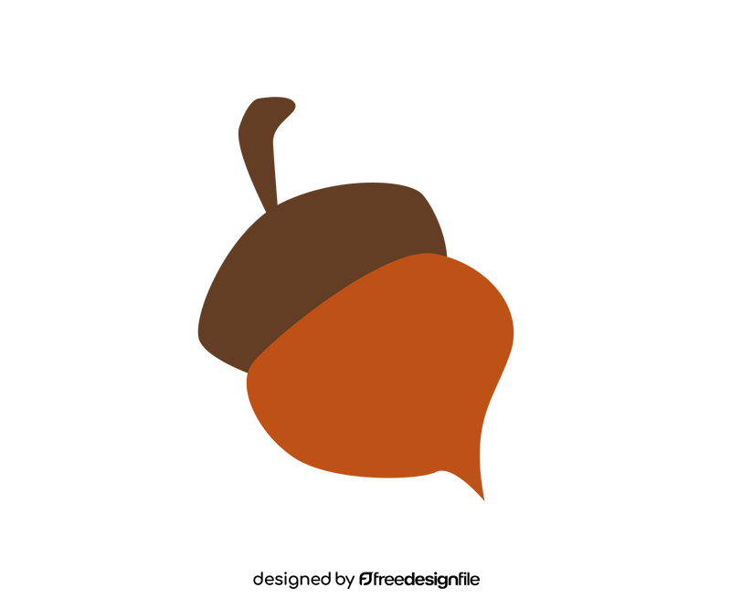 Cartoon acorn clipart