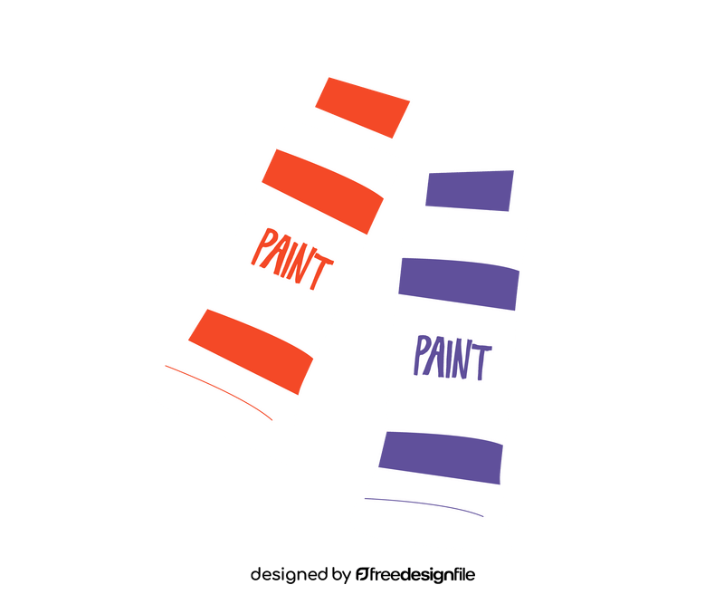 Paint tube clipart