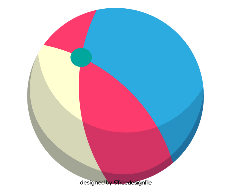 Beach ball free clipart