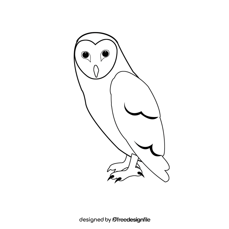 Owl black and white clipart free download