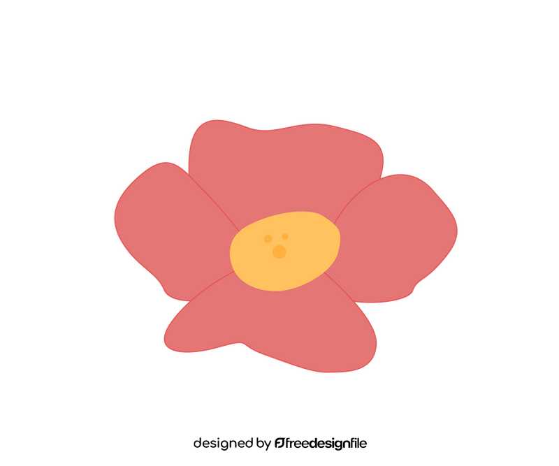 Flower drawing clipart