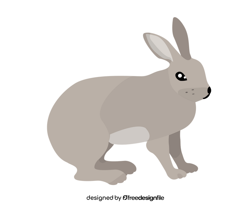 Hare, jackrabbit clipart