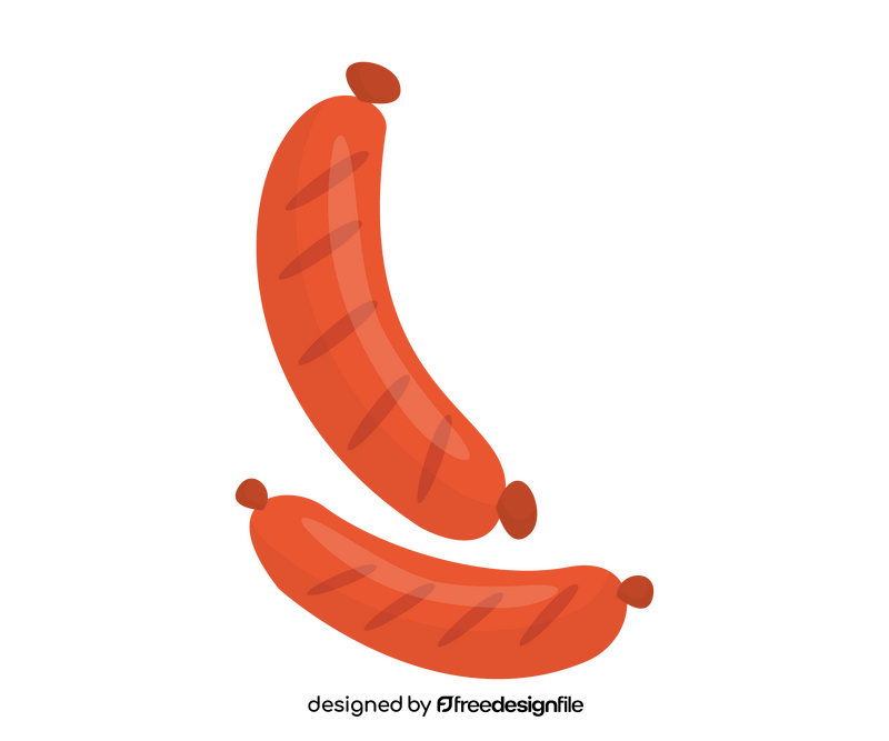 Cartoon german sausages clipart