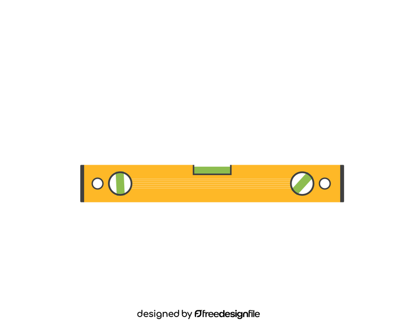 Spirit level tool clipart