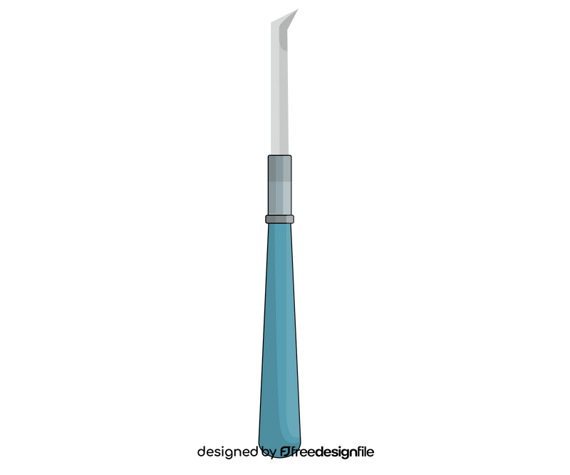 Dental scraper illustration clipart