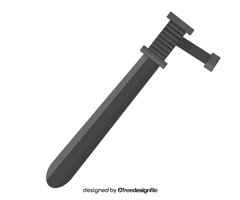 Police club weapon free clipart