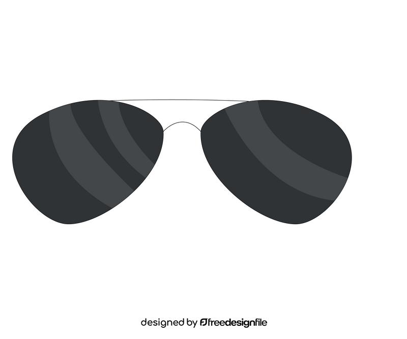 Classic sunglasses illustration clipart