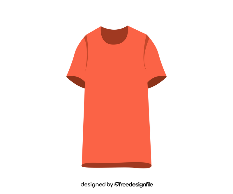 Red T shirt cartoon clipart