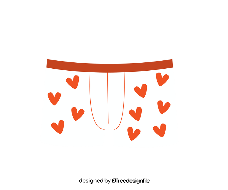 Cartoon men's underwear clipart