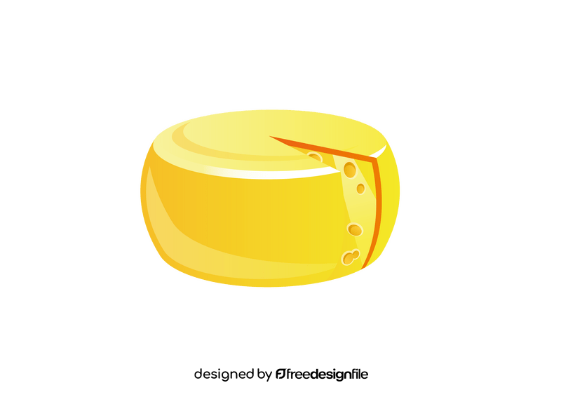 Round Cheese clipart