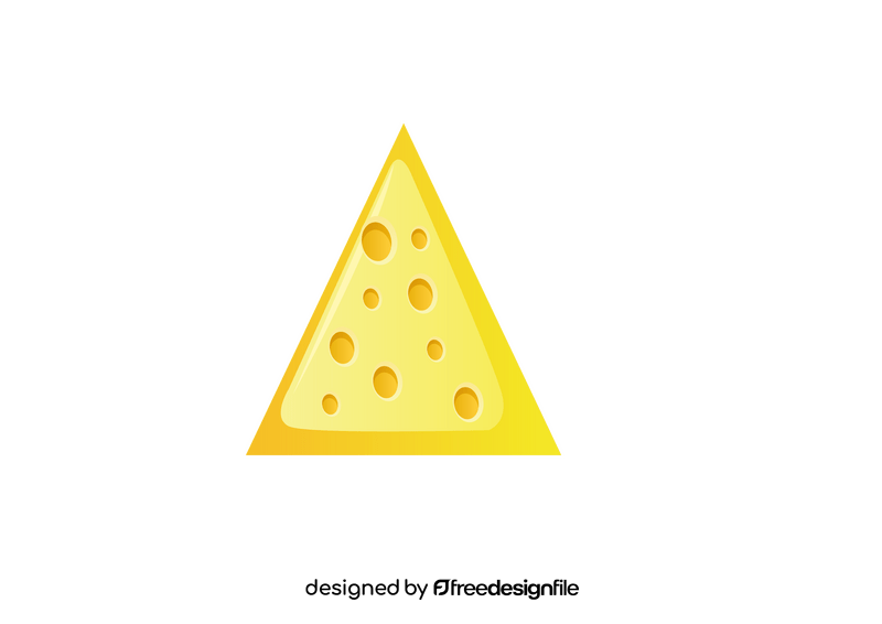 Triangle cheese slice clipart