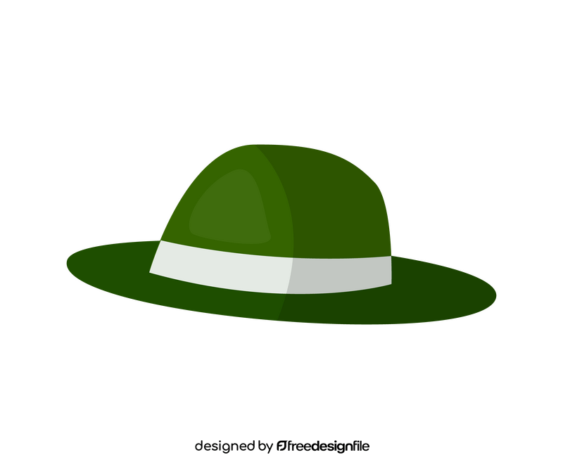 Austrian green hat clipart