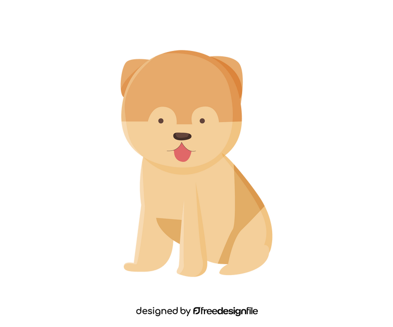 Cute puppy, Chow Chow dog clipart