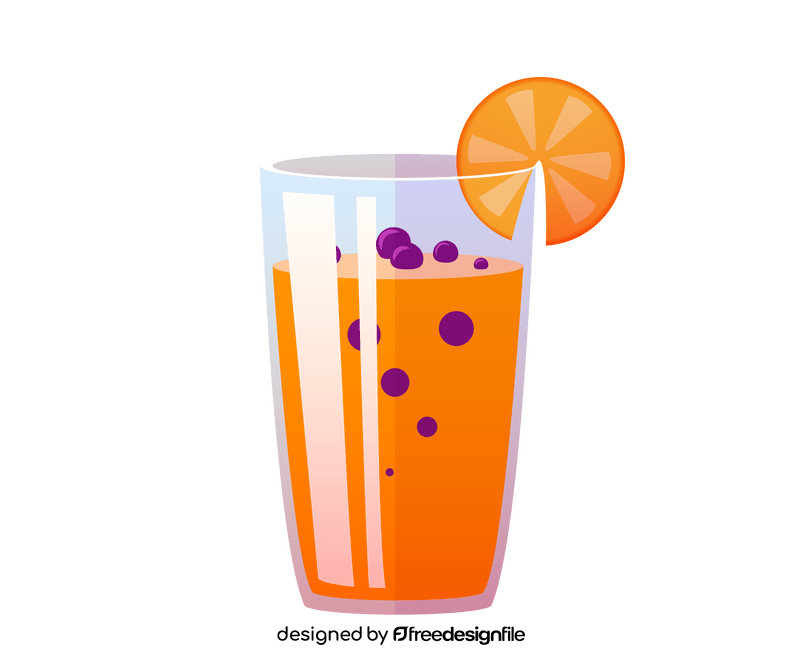 Freshly squeezed orange juice clipart