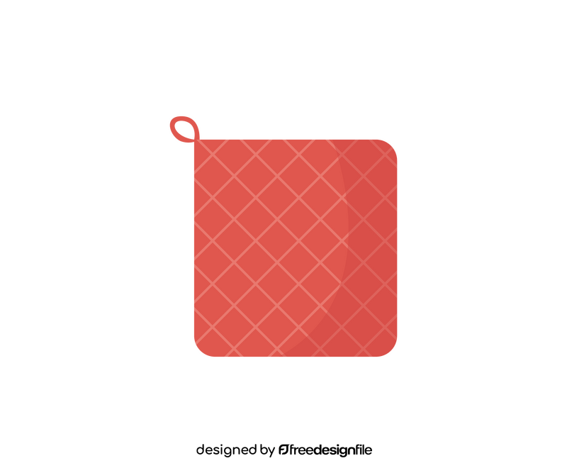 Red pot holder clipart