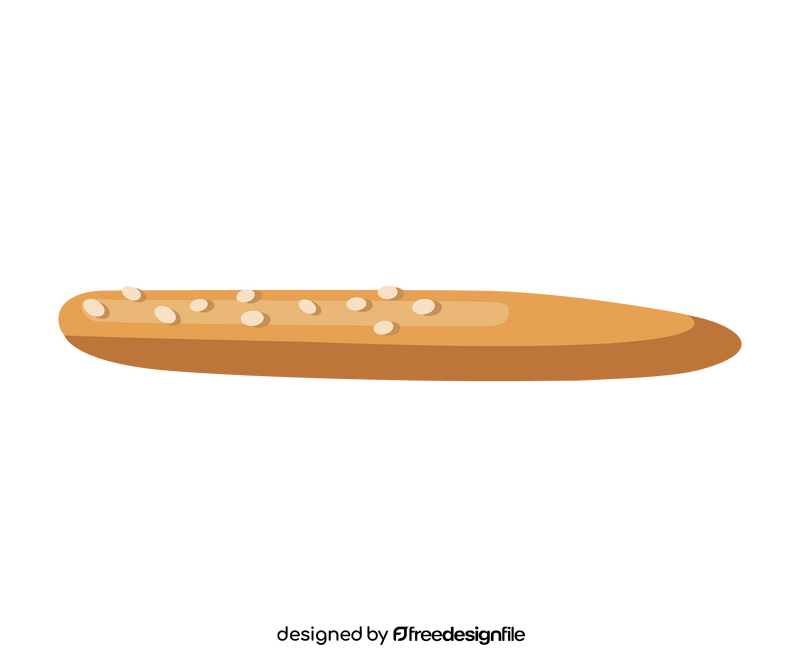 Baguette bread clipart