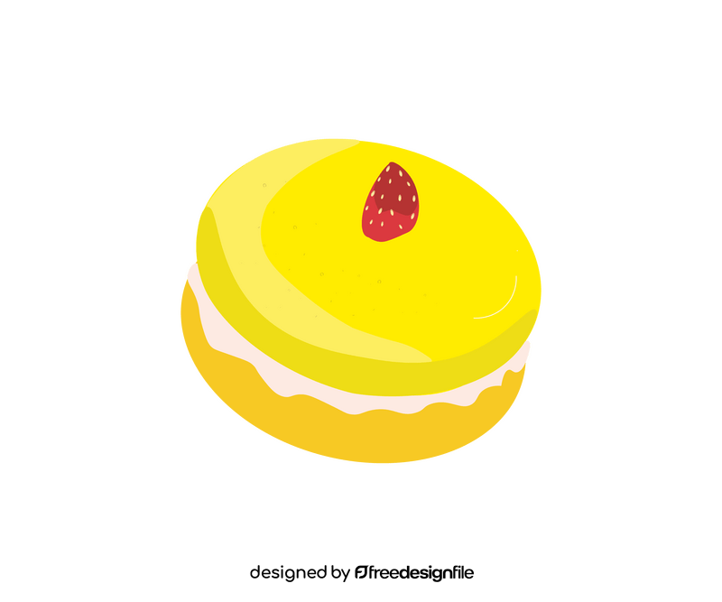 Lemon macarons clipart