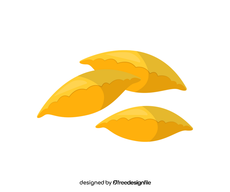 Orange leaves illustration clipart