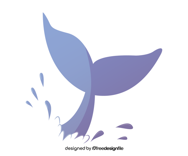 Whale tail clipart