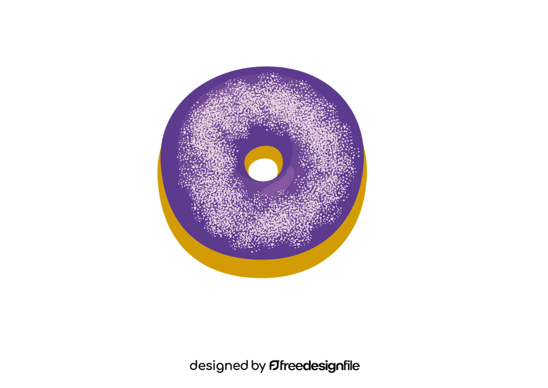 Purple Donut clipart