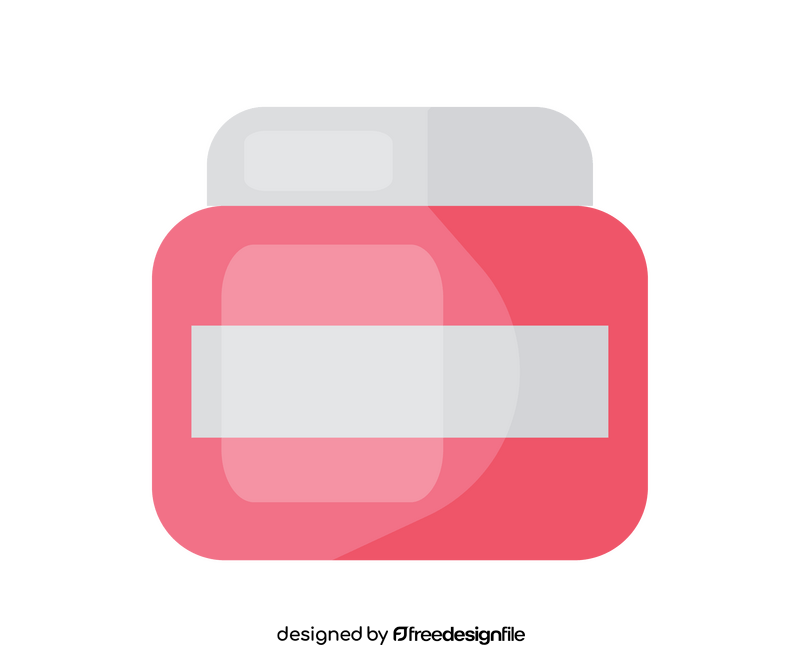 Cosmetic jar clipart