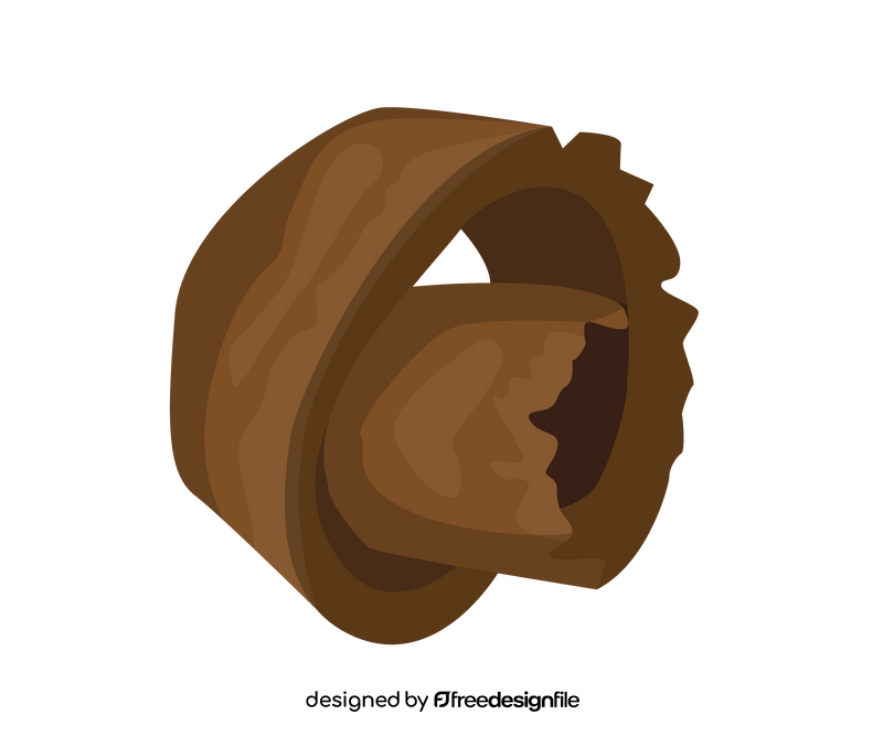 Chocolate curls clipart