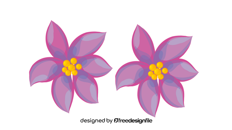 Purple Lily clipart