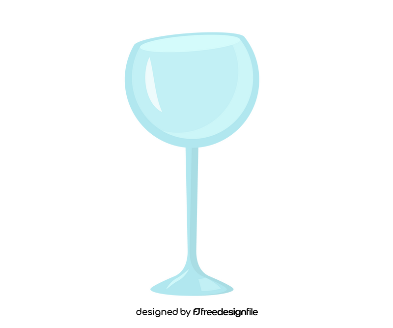 Wine glass cartoon clipart