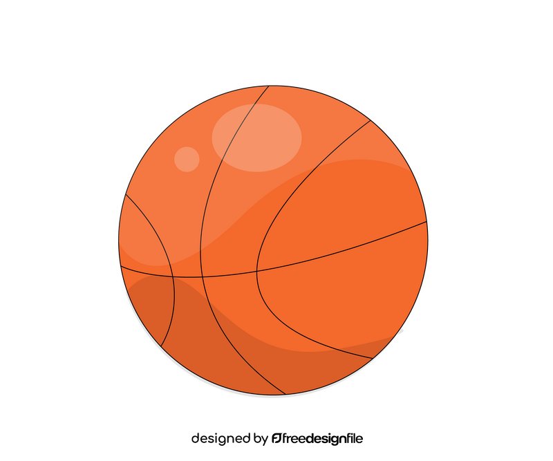 Cartoon basketball ball clipart