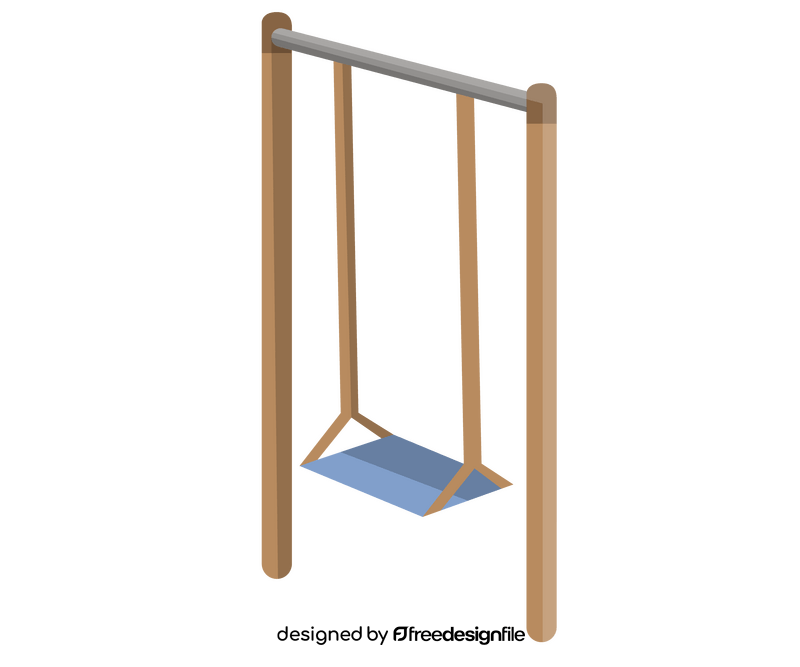 Swing set cartoon clipart