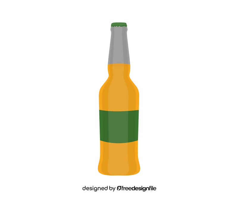 Beer bottle cartoon clipart