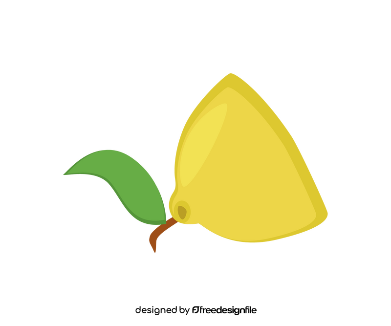 Half cut lemon clipart