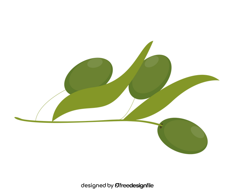 Olive branch illustration clipart