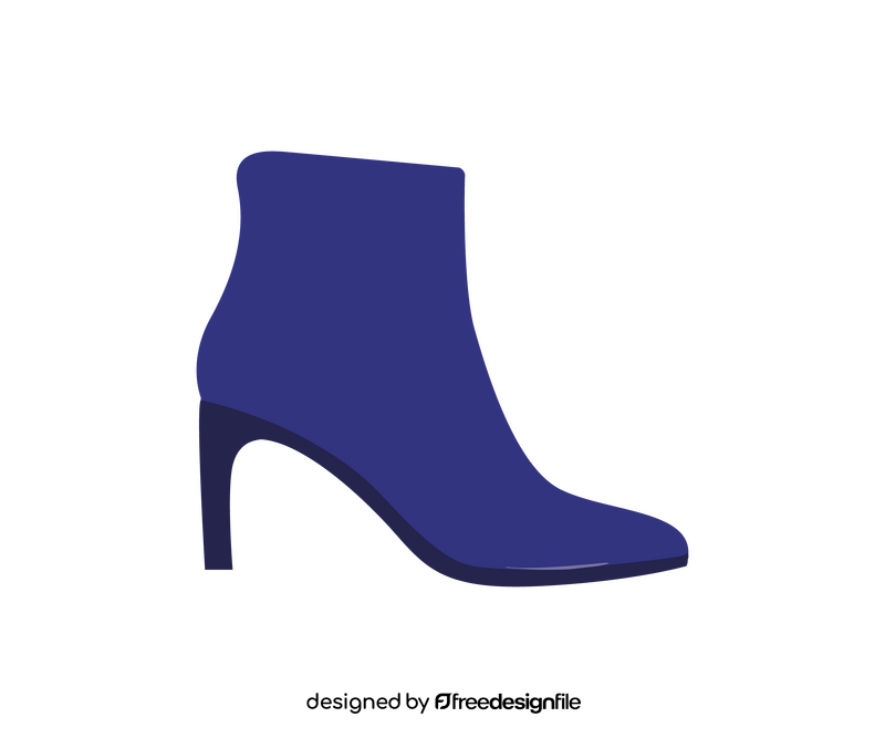 High heeled chelsea boots clipart