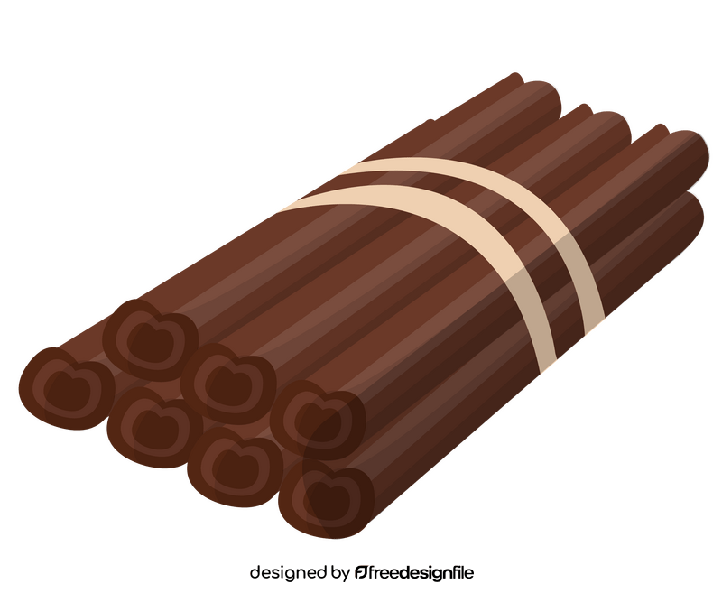 Bunch of cinnamon sticks clipart