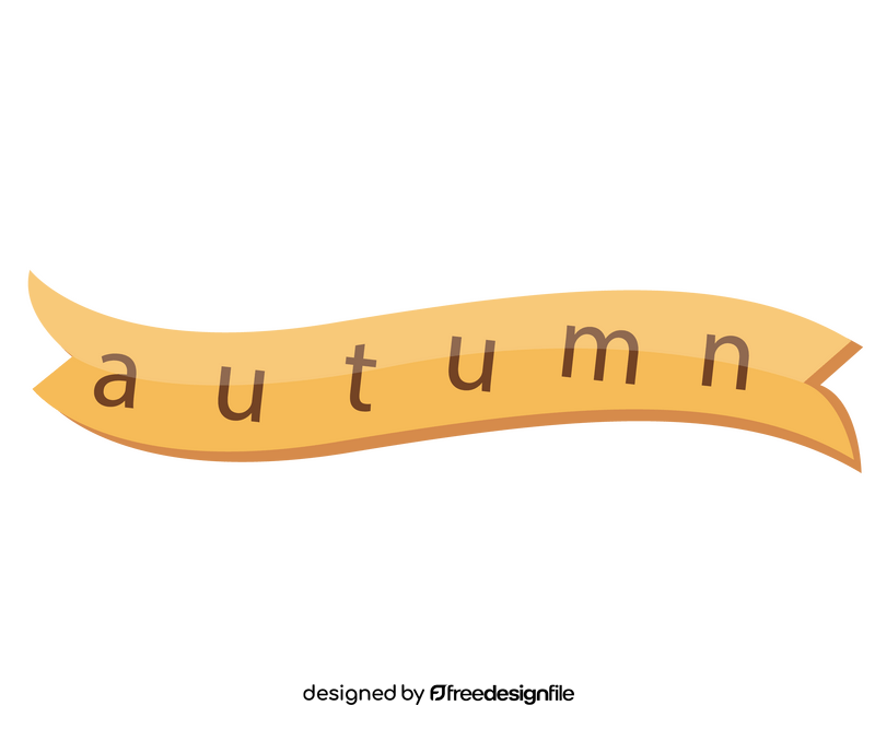 Autumn text clipart