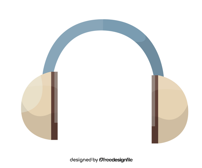 Headphone cartoon clipart