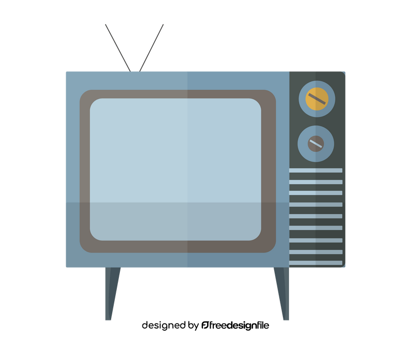 Vintage television clipart