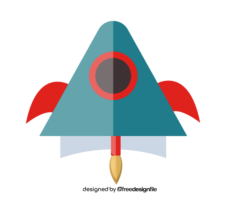 Cartoon rocket clipart