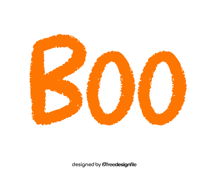 Halloween boo clipart