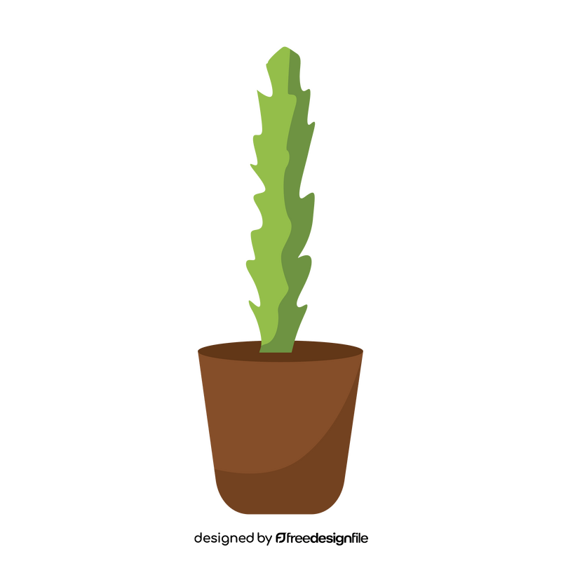 Moon cactus clipart