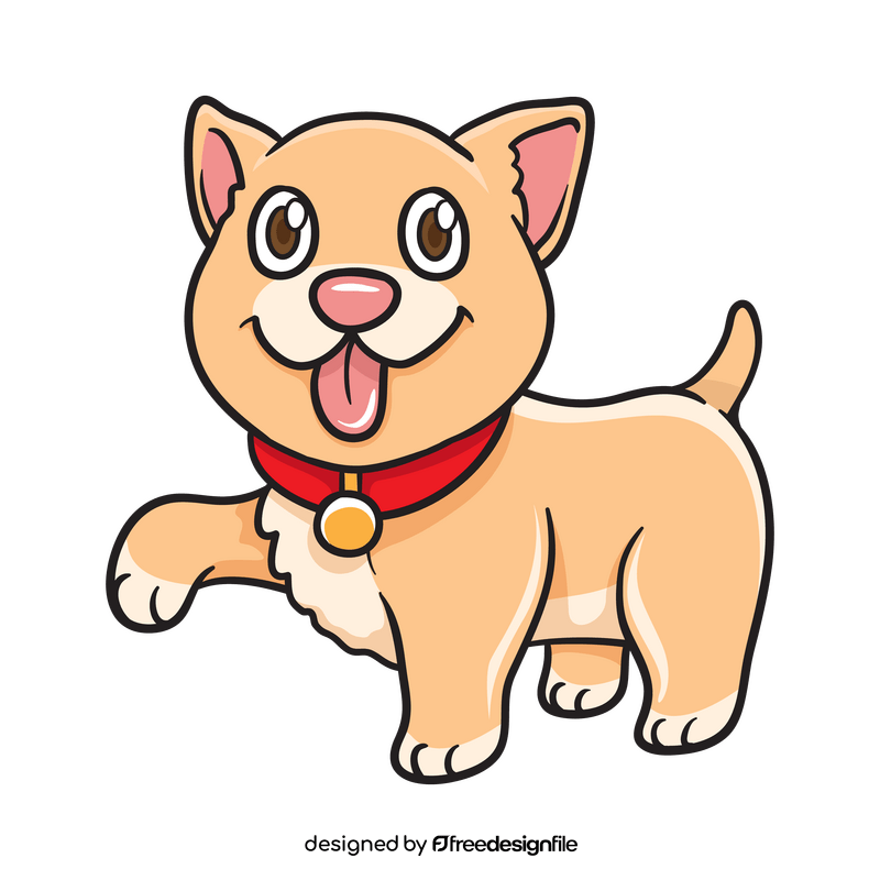 Cute dog clipart