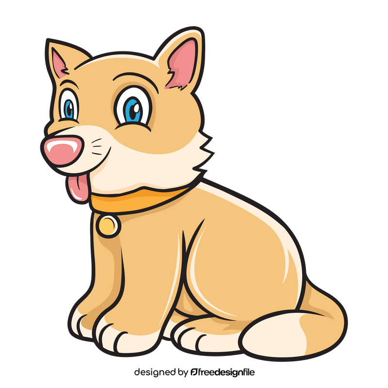 Cute dog clipart