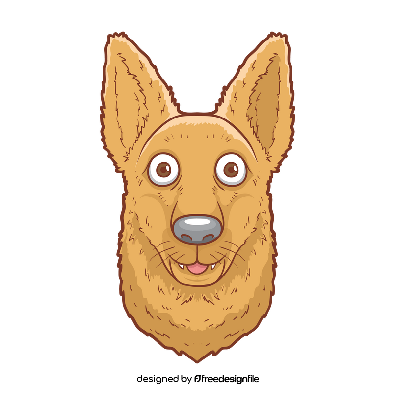 Dog face clipart