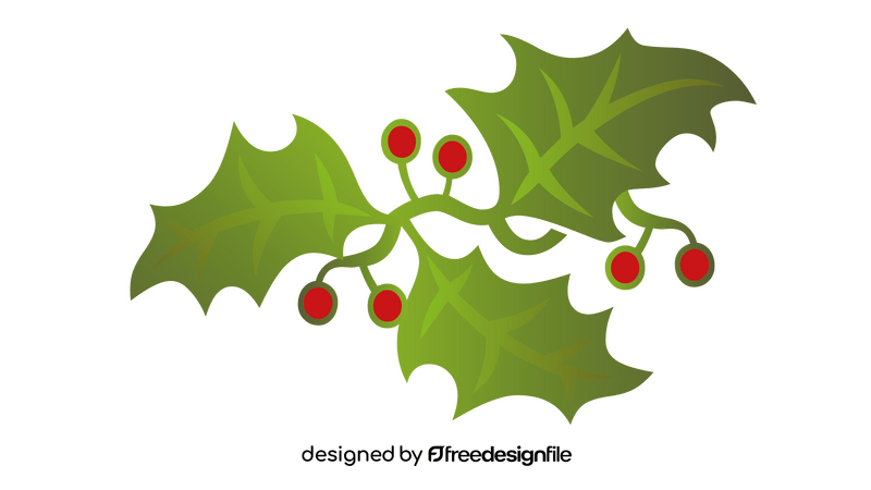 Red Berries on Ivy Plants clipart
