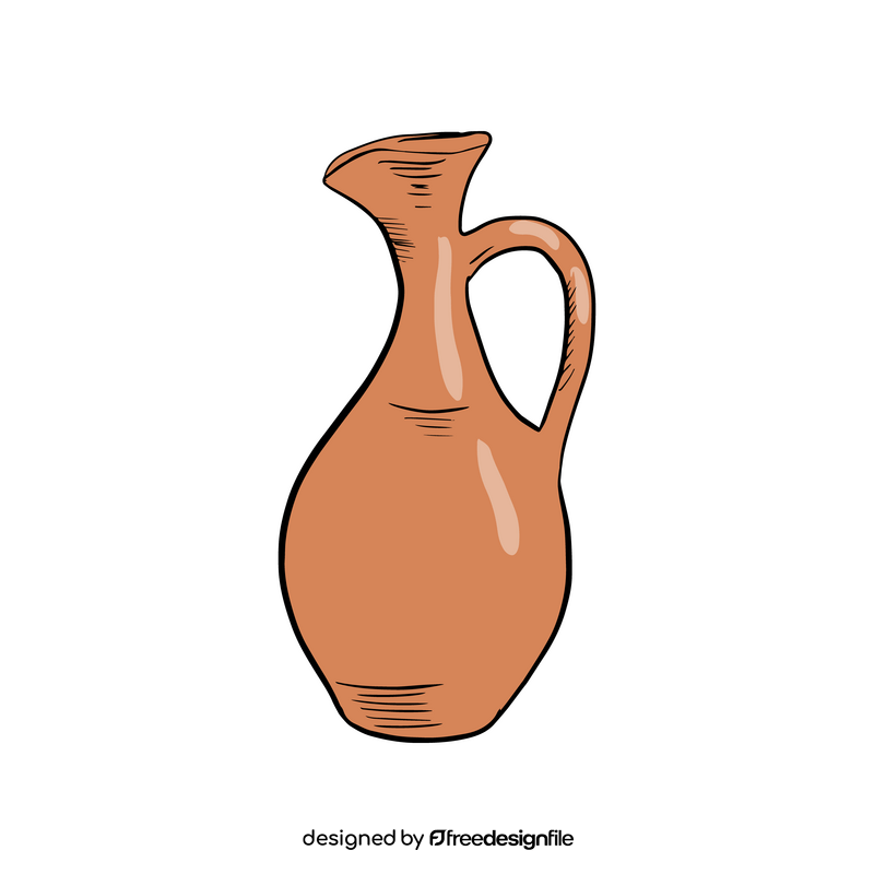 Jug Clay Decanter clipart