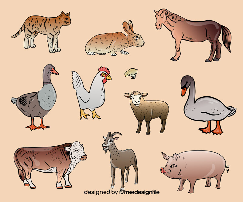 Farm Animals vector