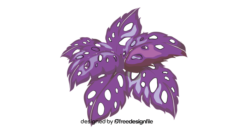 Purple Leaves clipart