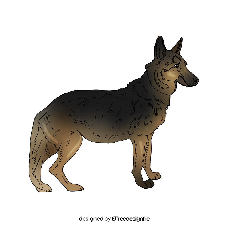 German Shepherd clipart